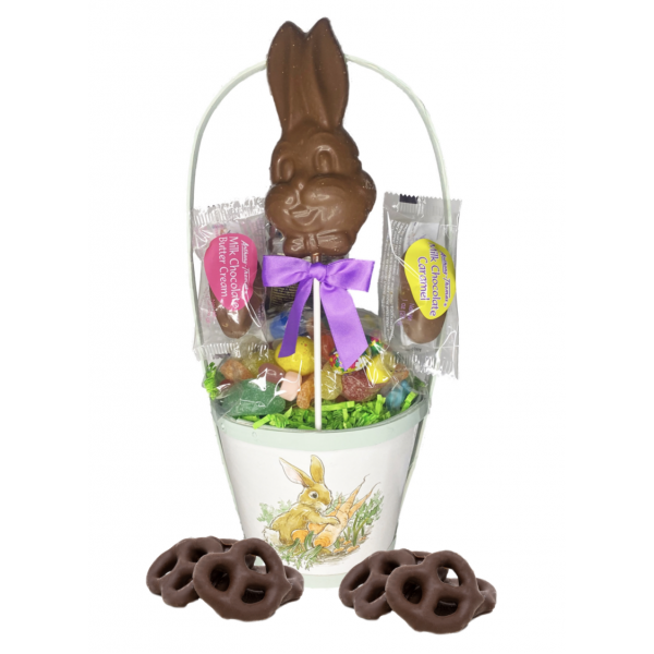 Small Basket with Bunny Picture - 3520